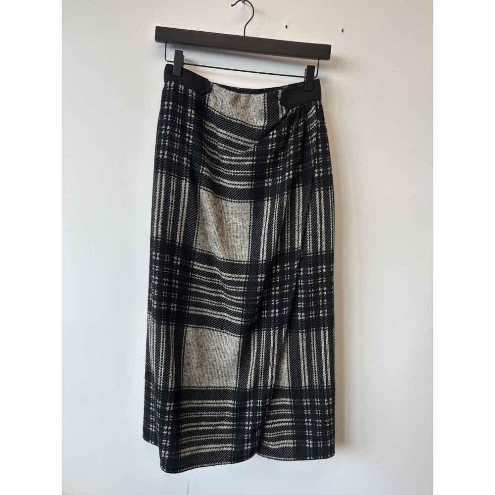 Vintage 90s Valentino Boutique‎ Skirt Womens Medium Plaid Wool Made in Italy 90s